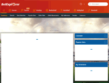 Tablet Screenshot of betexplorer.com